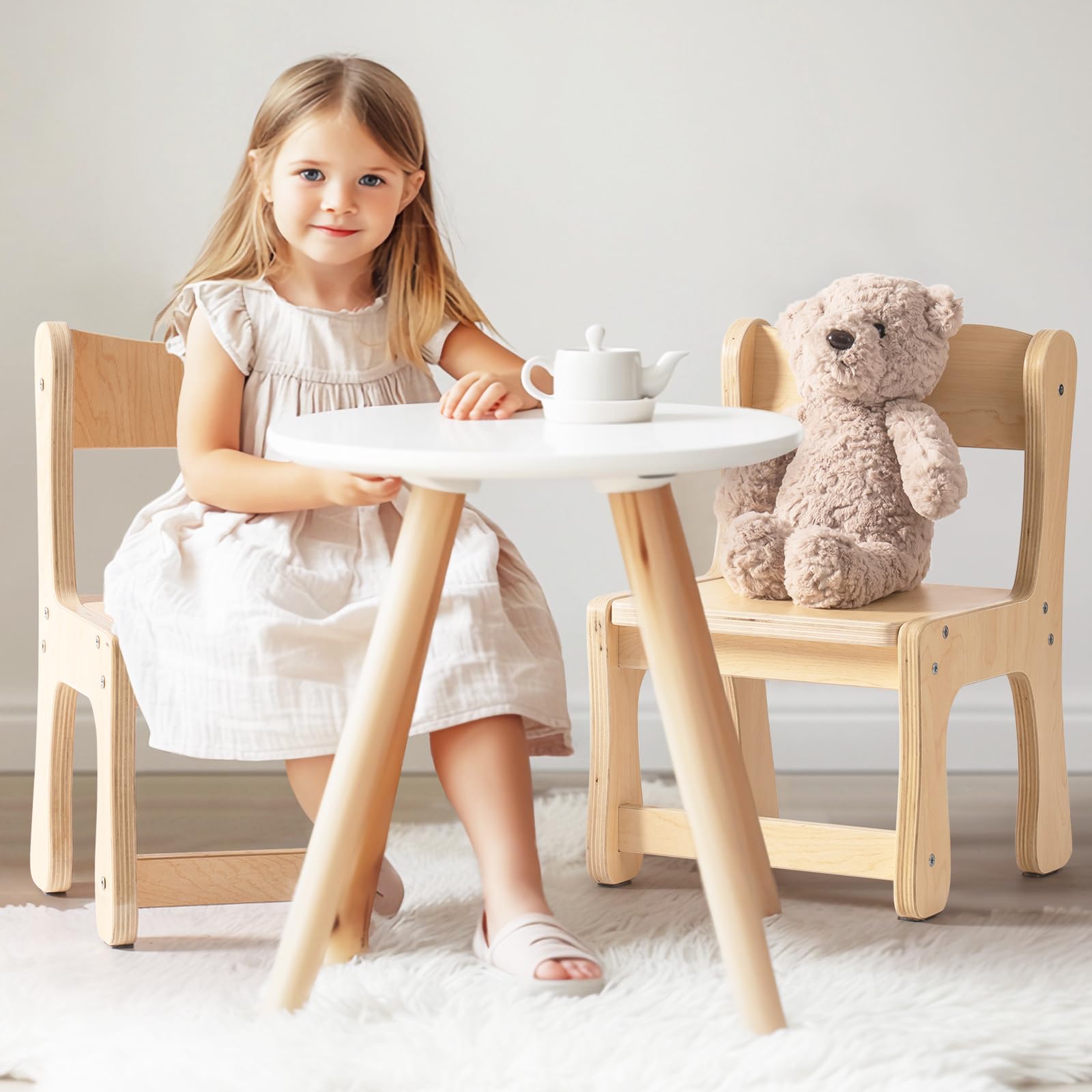 Amazon｜ROBUD(ロバド) 幼児用椅子 木製 キッズチェア 2個セット 丈夫